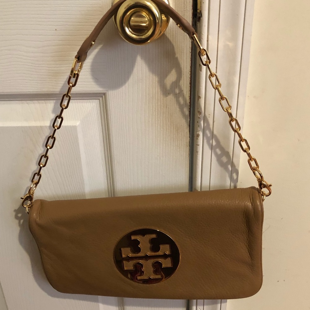 Tory Burch camel colored shoulder bag
